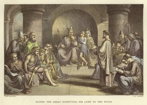 Alfred le Grand soumettant ses lois au Witan